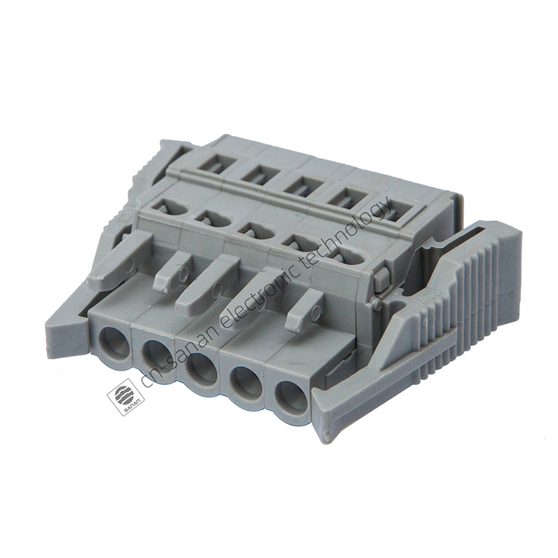 5 mm 20A 5-pins insteekbare klemmenblokconnector