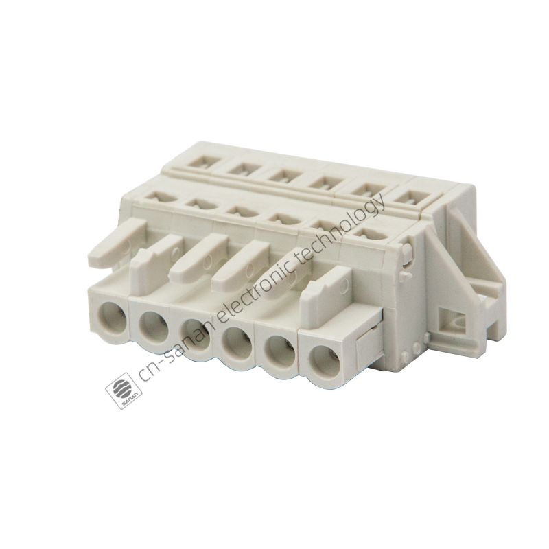 DIN-rail paneelmontage Pluggable Terminal Block